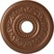 Ekena Millwork Genevieve Ceiling Medallion (Canopies up to 3 1/2"), 16 1/8"OD x 3 1/2"ID x 7/8"P, Polished Copper CM16GNPOS - alternate 1